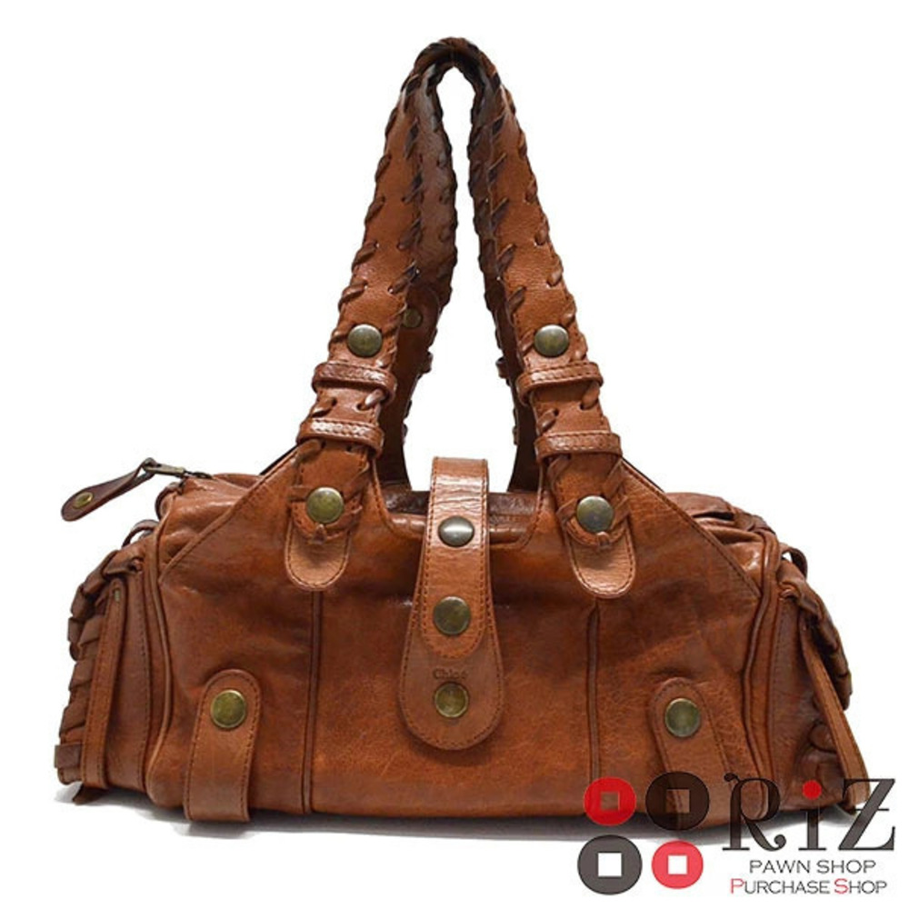 CHLOE Silverado Bag Shoulder Messenger Brown